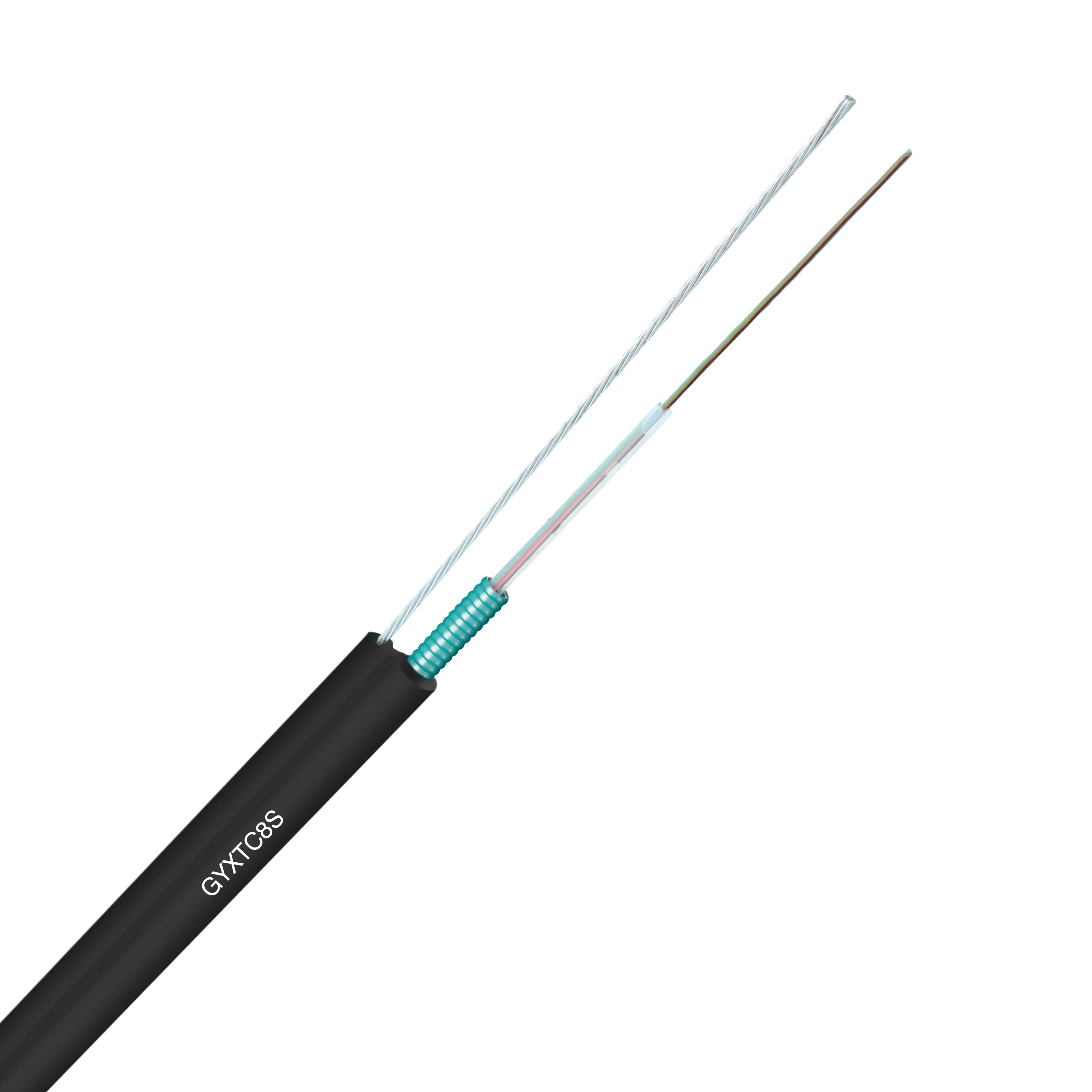Tube en vrac central Figure-8 Câble de fibre optique auto-support Gyxtc8s